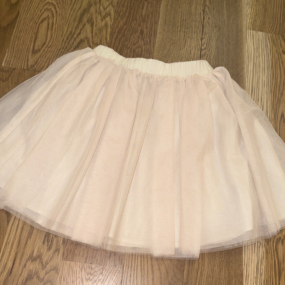 Primary Soft Cream Tulle Skirt for Kids